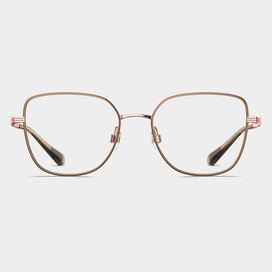 Image 135: Rose Gold|Khaki Brown Front Rim