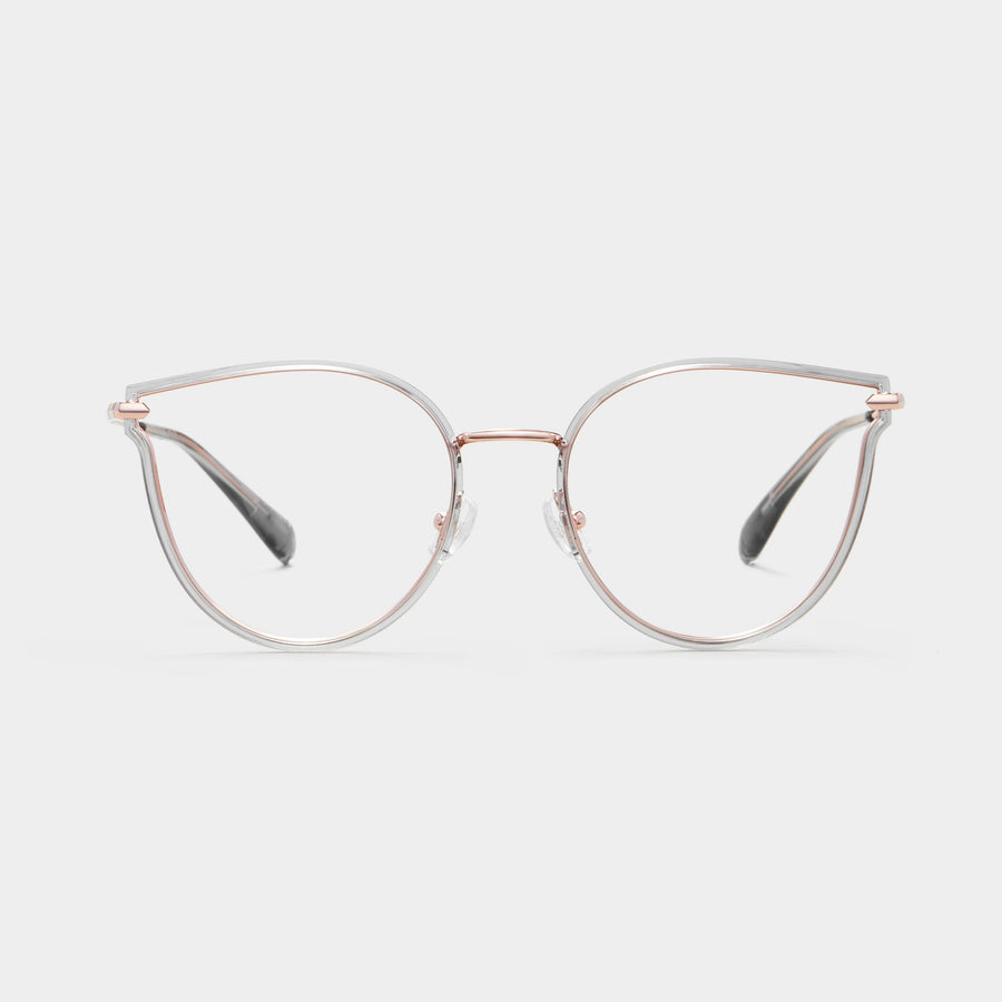 Transparent grey|rose gold