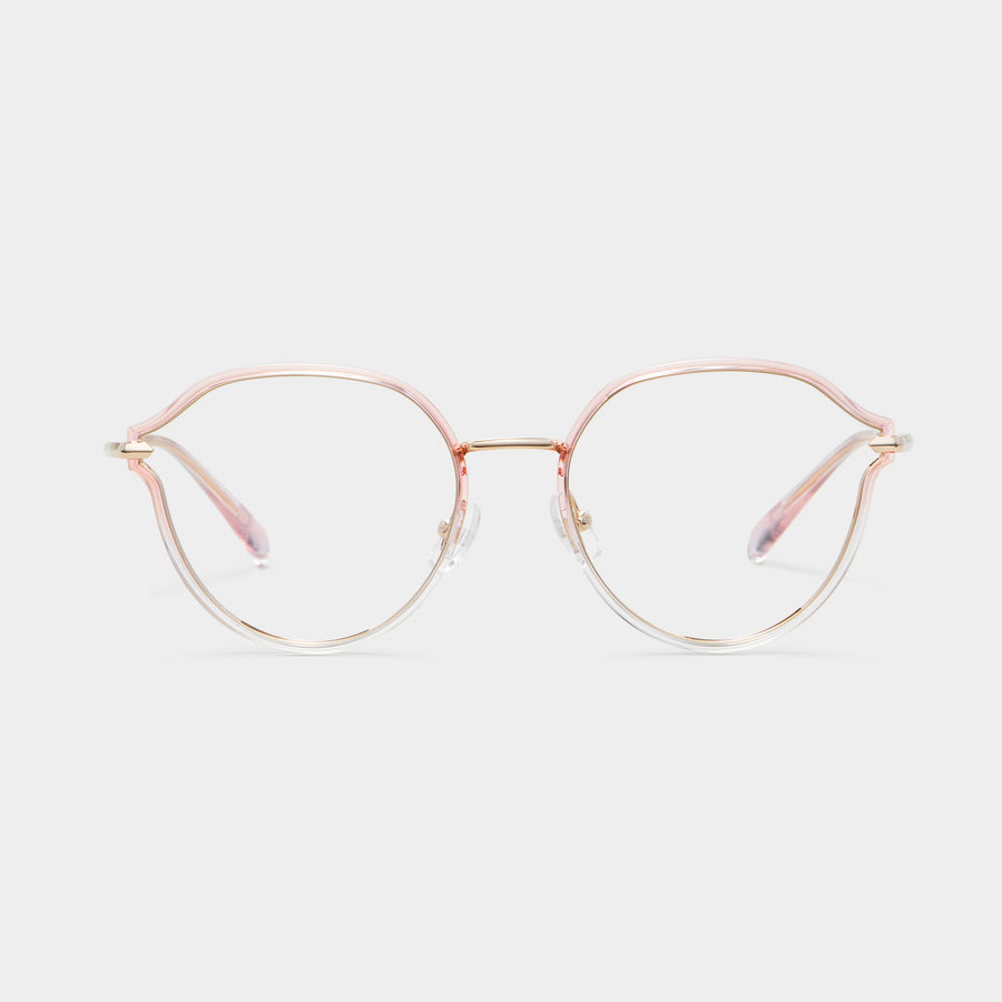 Gradient transparent pink|golden