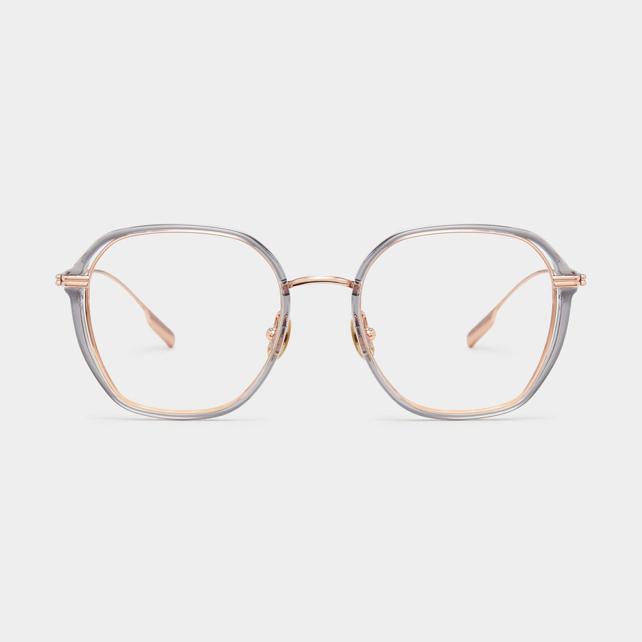 Rose gold/Transparent Grey