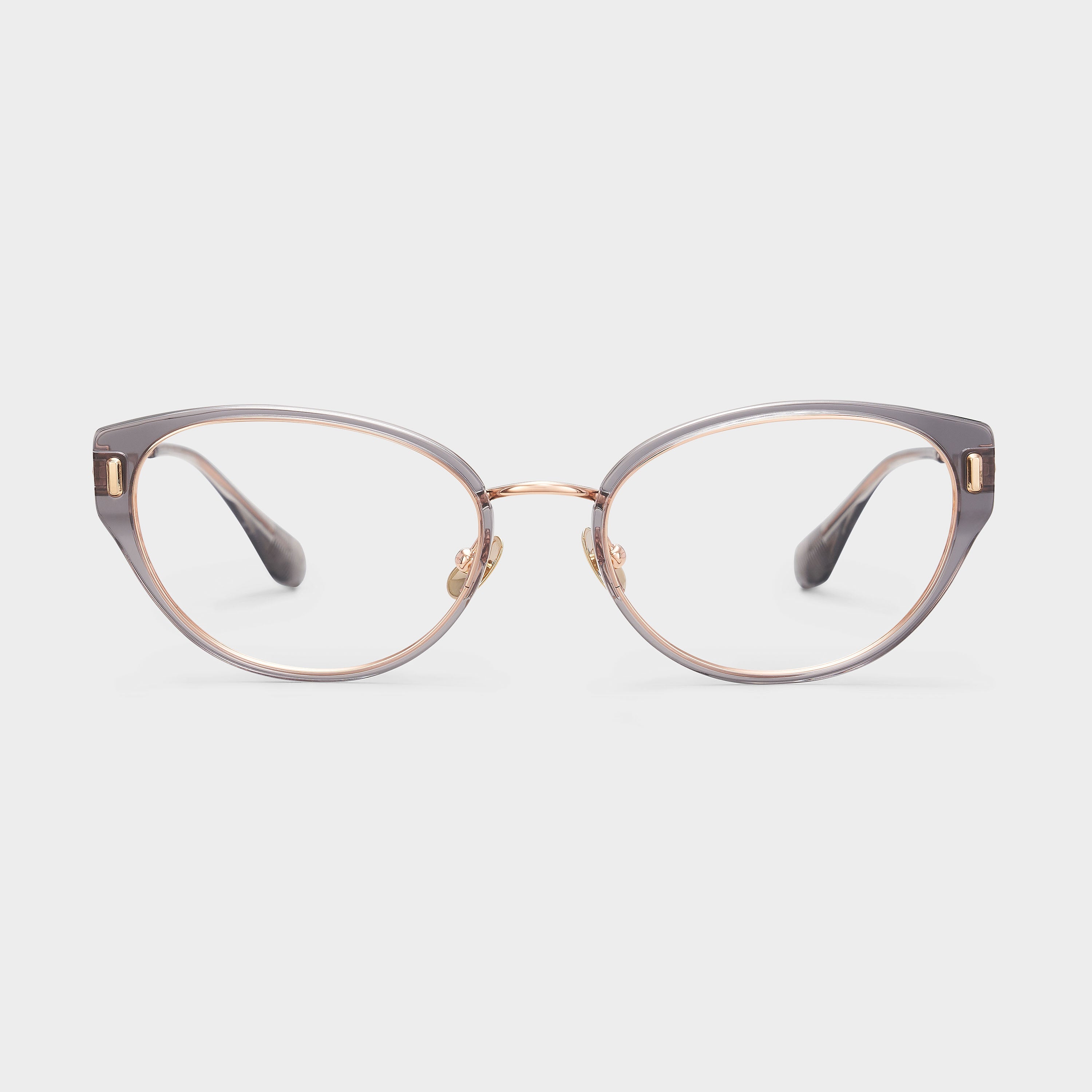 Transparent Light Grey/Rose Gold