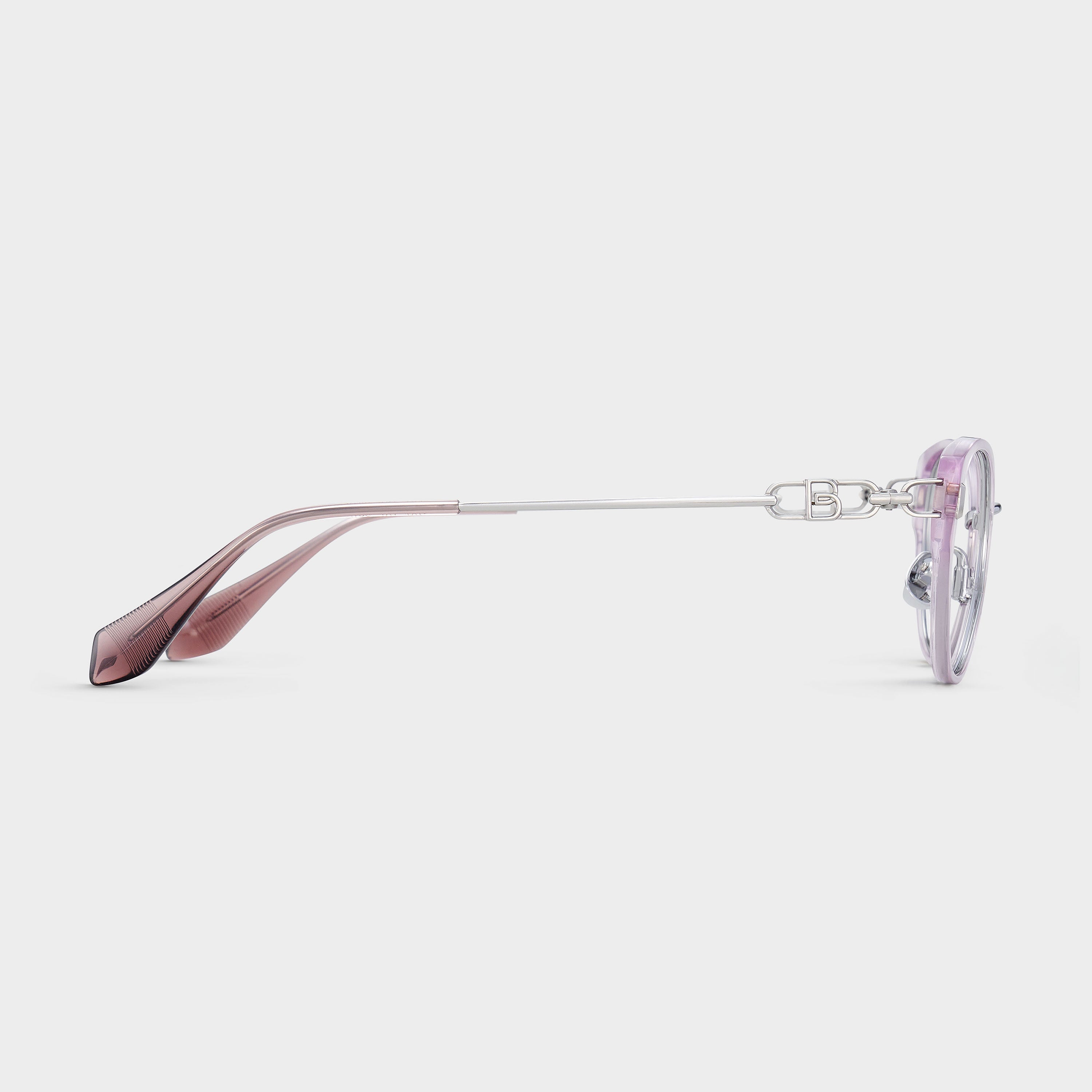 Transparent Light Purple/Silver