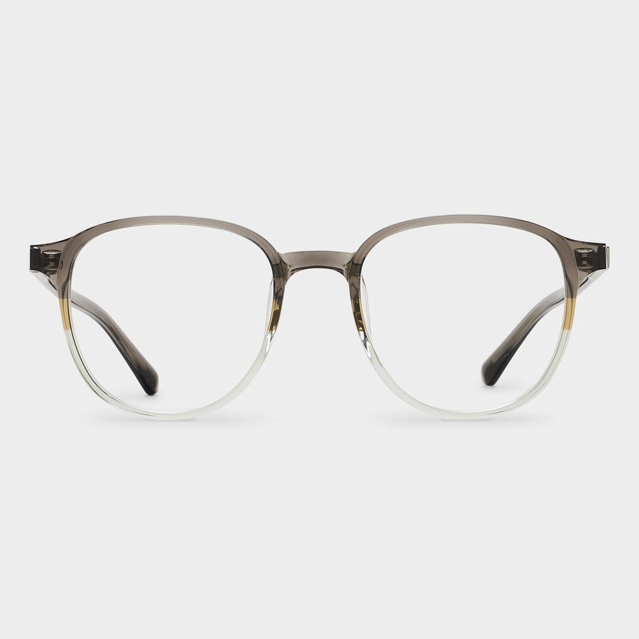 Transparent Gray - Transparent Yellow - Gray Green Gradient