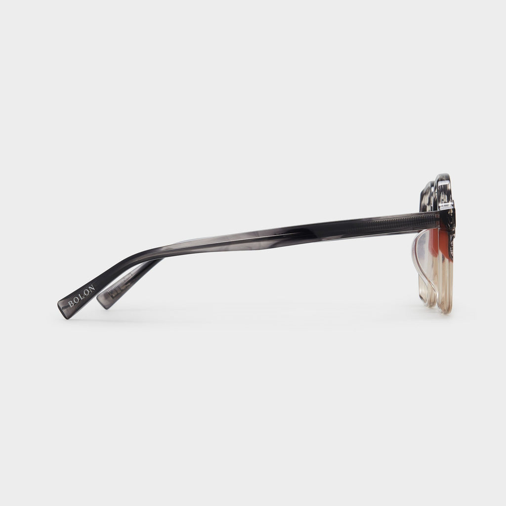 Grayish Red/Transparent dark brown