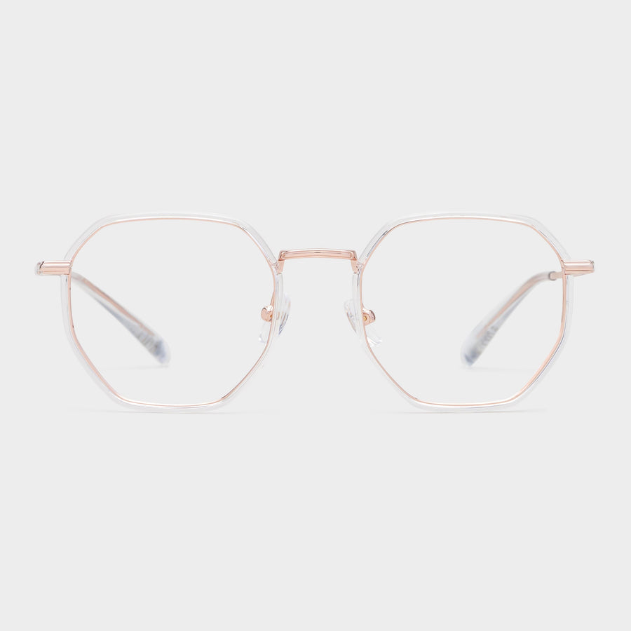 Transparent / Rose gold