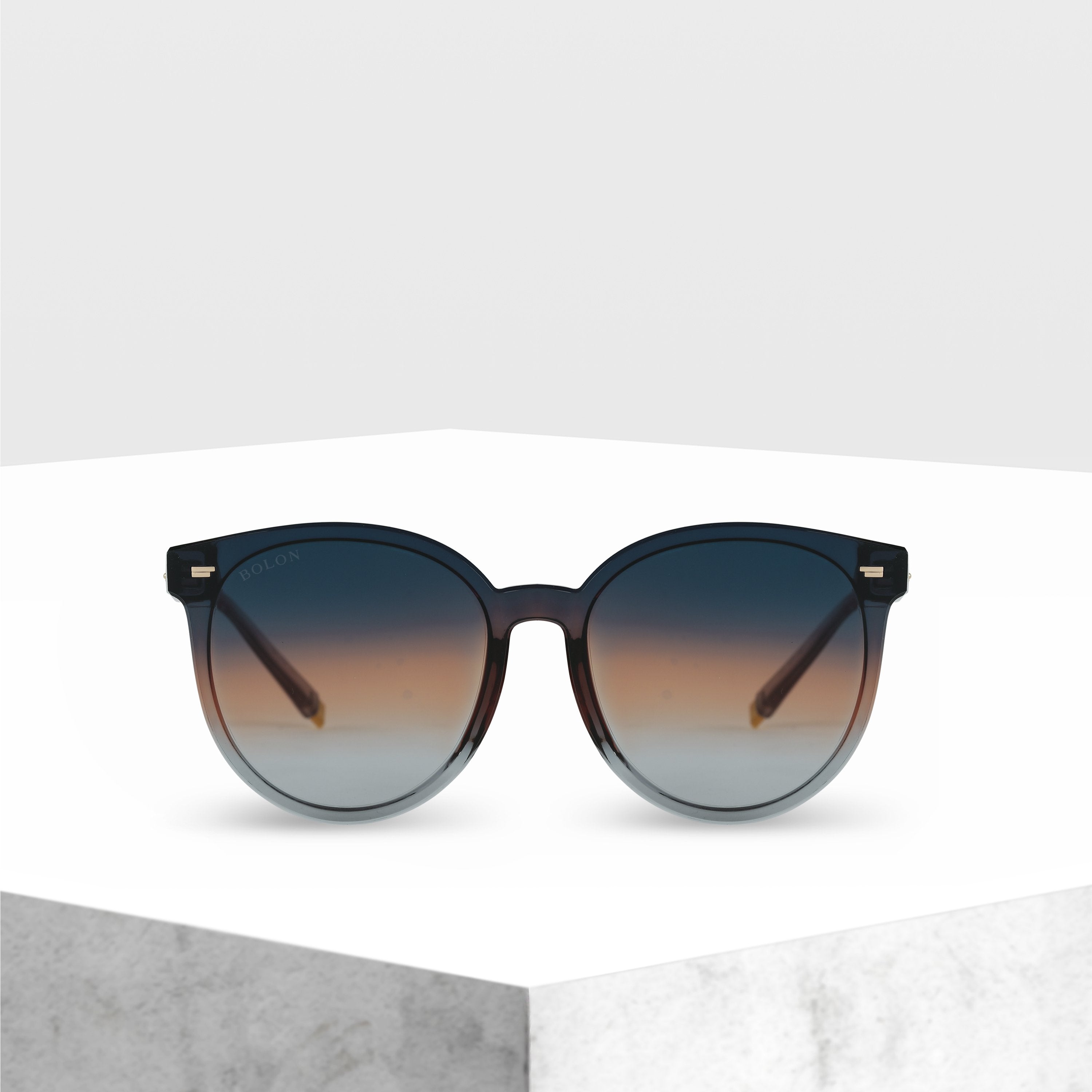 Blue Orange Gray Gradient
