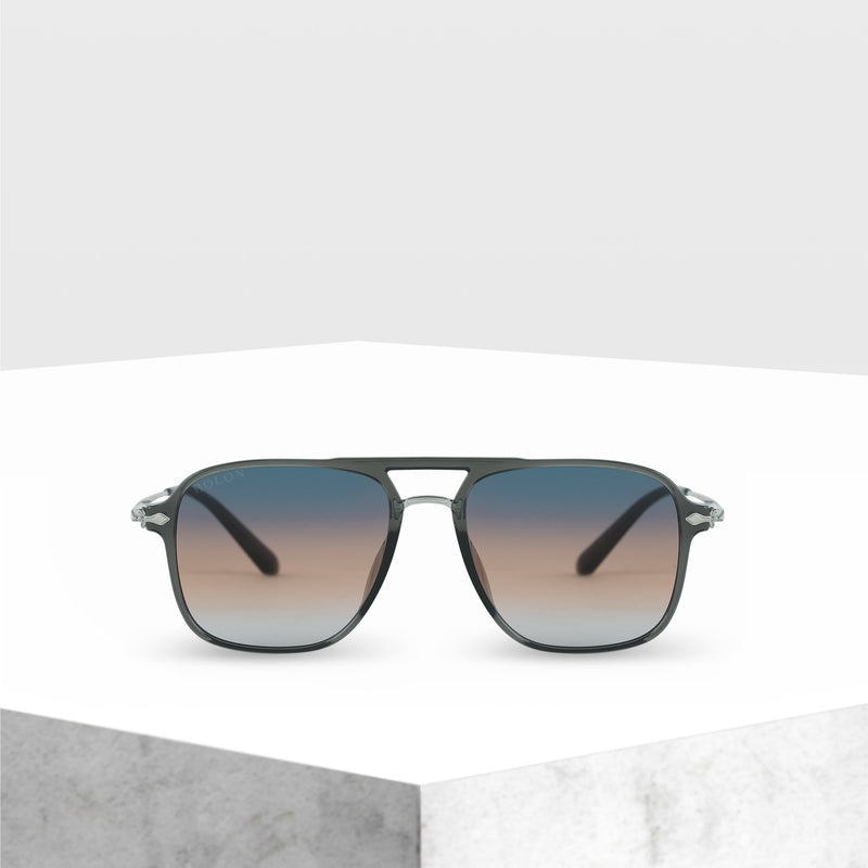 Blue Orange Gray Gradient