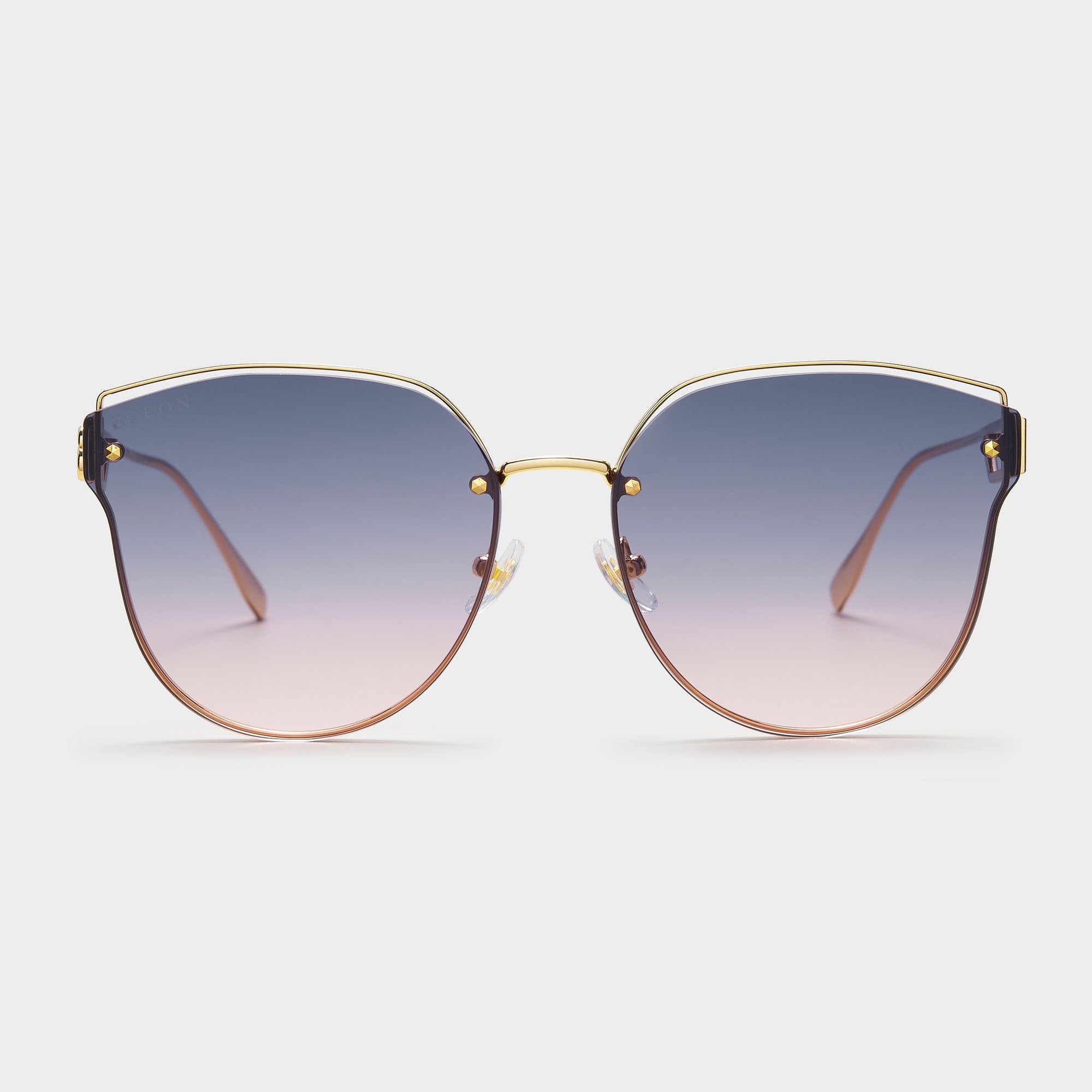 Grayish Blue/Transparent Pink