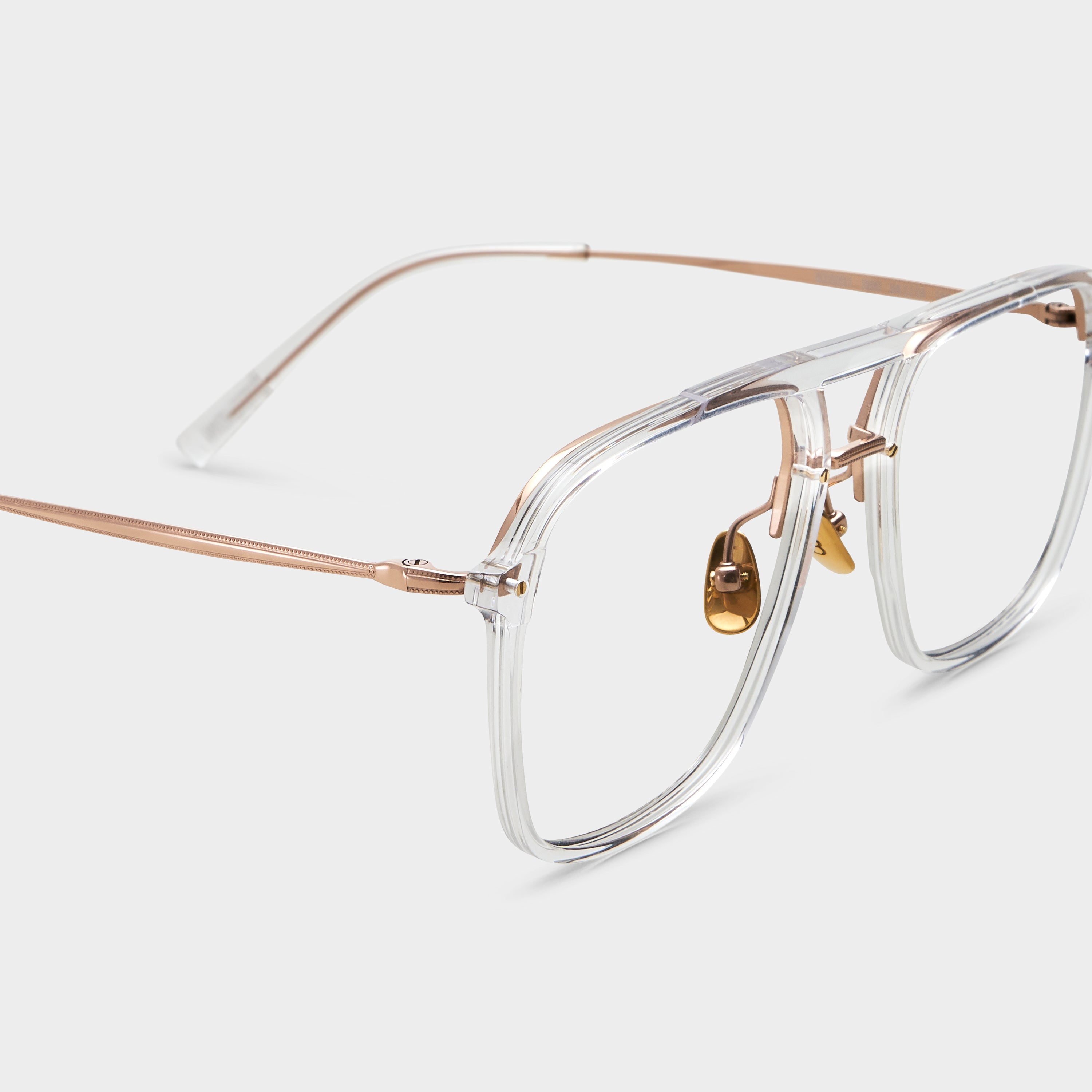 Transparent / Rose Gold