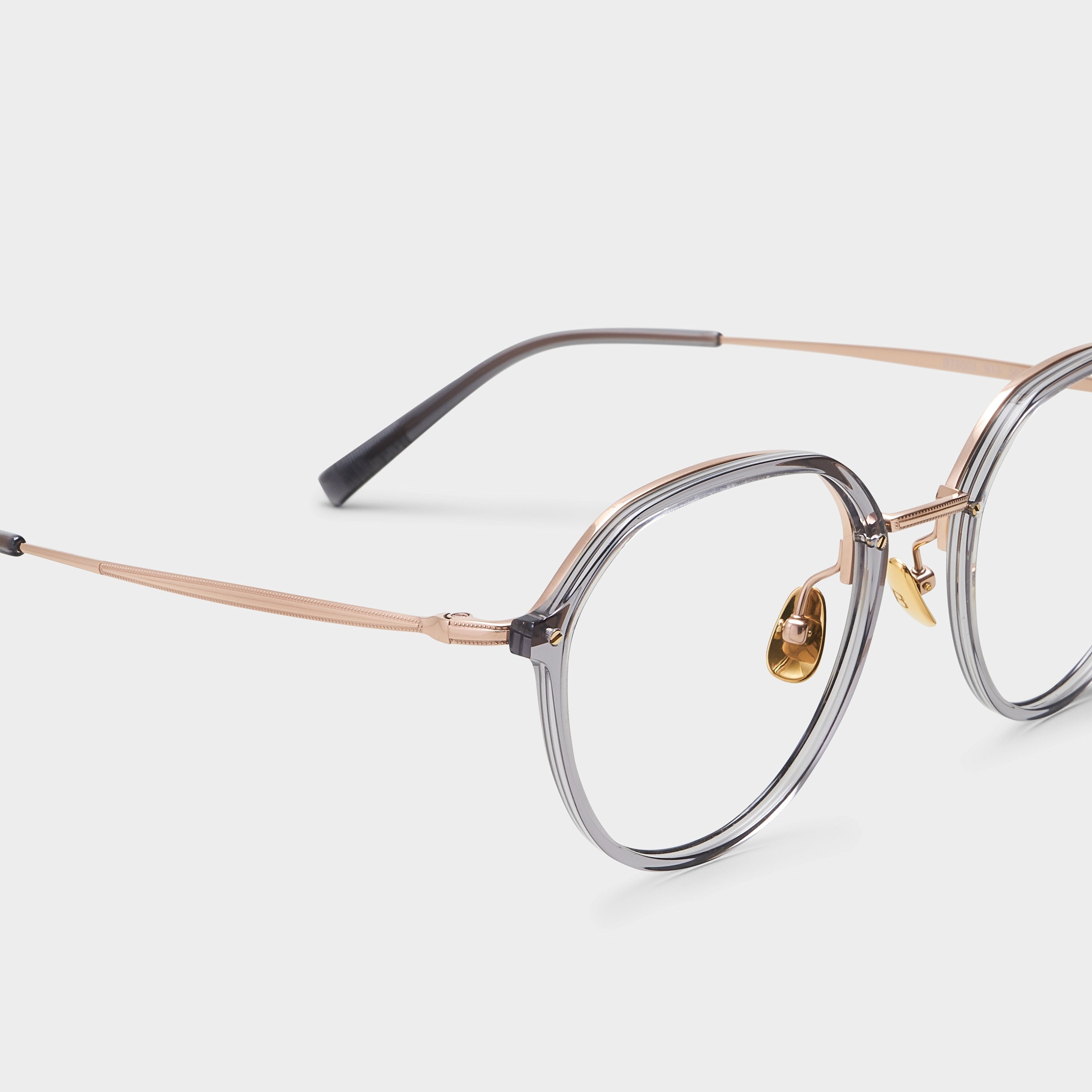 Transparent Gray / Rose Gold